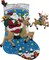Reindeer Santa Stocking Kit (Holidays) 11.75 x 9 x 2.53 inches
